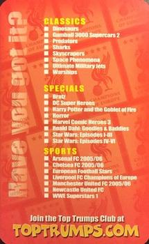2005 Top Trumps Specials Liverpool #NNO Pick a pack for a pal Back