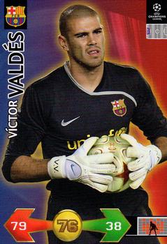 2009-10 Panini UEFA Champions League Super Strikes #NNO Victor Valdes Front