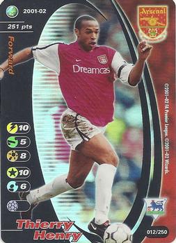 2001 Wizards Football Champions Premier League #12 Thierry Henry Front