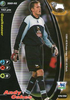 2001 Wizards Football Champions Premier League #76 Andy Oakes Front