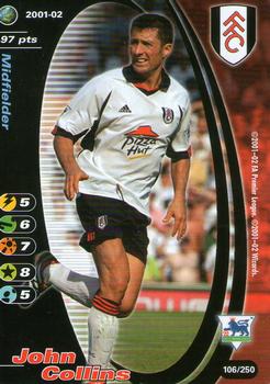 2001 Wizards Football Champions Premier League #106 John Collins Front