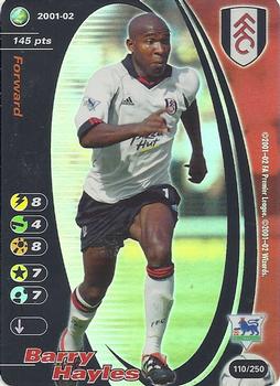 2001 Wizards Football Champions Premier League #110 Barry Hayles Front