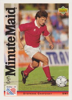 1994 Upper Deck Minute Maid World Cup #4 Stephane Chapuisat Front