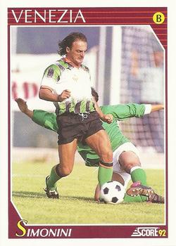1992 Score Italian League #350 Fulvio Simonini Front