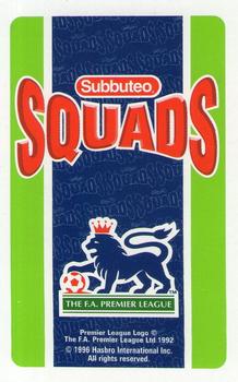 1995-96 Subbuteo Squads #NNO Kevin Richardson Back
