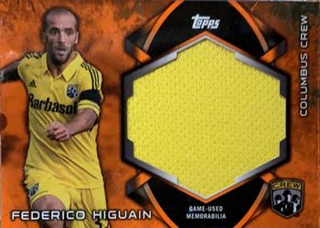 2014 Topps MLS - Relics Orange Jumbo #KIT-FH Federico Higuain Front