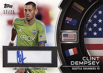 2014 Topps MLS - World's Stage Autographs #WS-CD Clint Dempsey Front