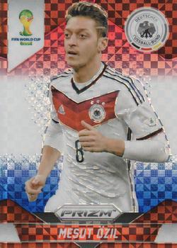 2014 Panini Prizm FIFA World Cup Brazil - Prizms Red, White and Blue Power Plaid #88 Mesut Ozil Front