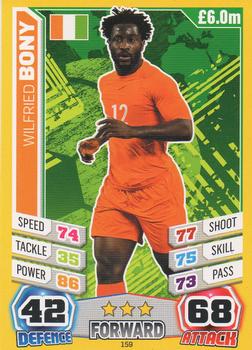 2014 Topps Match Attax England World Cup #159 Wilfried Bony Front