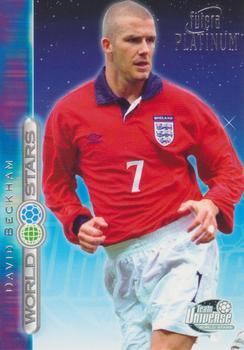 2001 Futera Platinum World Stars #47 David Beckham Front