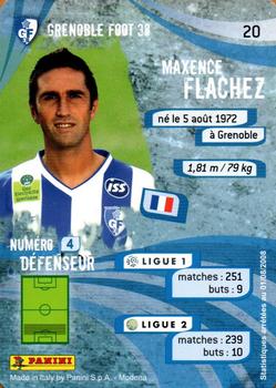 2009 Panini Foot Cards #20 Maxence Flachez Back