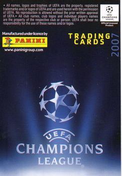 2007 Panini UEFA Champions League #191 Checklist Back