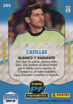 2014-15 Panini Megacracks #384 Casillas Back