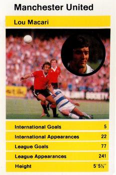 1980 Top Trumps British Stars (Set 1) #NNO Lou Macari Front