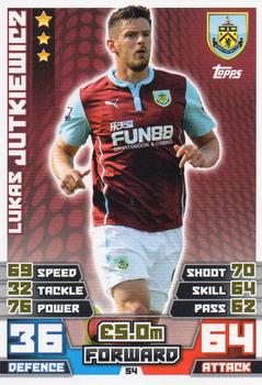 2014-15 Topps Match Attax Premier League #54 Lukas Jutkiewicz Front