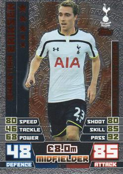 2014-15 Topps Match Attax Premier League - Limited Edition Bronze #LE5 Christian Eriksen Front