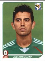 2010 Panini FIFA World Cup Stickers (Black Back) #59 Alberto Medina Front