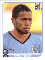 2010 Panini FIFA World Cup Stickers (Black Back) #80 Alvaro Pereira Front