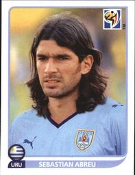 2010 Panini FIFA World Cup Stickers (Black Back) #86 Sebastian Abreu Front