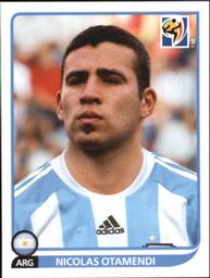 2010 Panini FIFA World Cup Stickers (Black Back) #112 Nicolas Otamendi Front