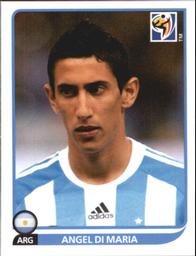 2010 Panini FIFA World Cup Stickers (Black Back) #119 Angel Di Maria Front