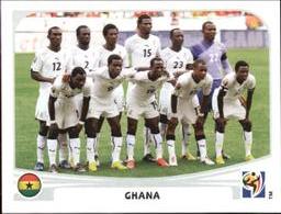 2010 Panini FIFA World Cup Stickers (Black Back) #315 Ghana - Team Front