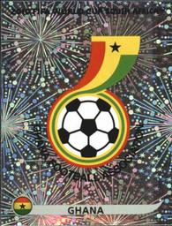 2010 Panini FIFA World Cup Stickers (Black Back) #316 Ghana - Emblem Front
