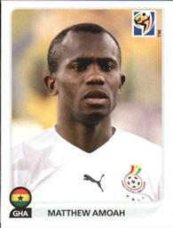 2010 Panini FIFA World Cup Stickers (Black Back) #332 Matthew Amoah Front