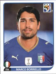 2010 Panini FIFA World Cup Stickers (Black Back) #426 Marco Borriello Front