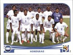 2010 Panini FIFA World Cup Stickers (Black Back) #600 Honduras - Team Front