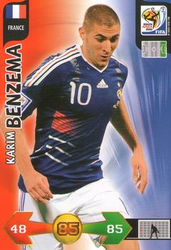 2010 Panini Adrenalyn XL World Cup (International Edition) #NNO Karim Benzema Front