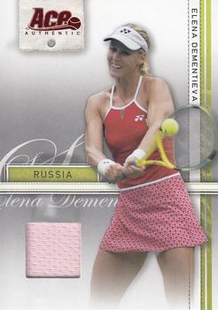 2007 Ace Authentic Straight Sets - Materials #13 Elena Dementieva Front