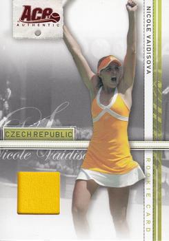 2007 Ace Authentic Straight Sets - Materials #23 Nicole Vaidisova Front