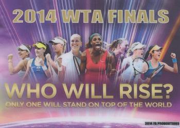 2014 FA Productions WTA Finals #NNO Genie Bouchard Back