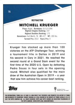 2021 Topps Chrome - Refractor #76 Mitchell Krueger Back
