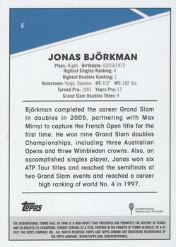 2021 Topps Chrome - B&W Mini-Diamond #6 Jonas Björkman Back