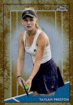 2021 Topps Chrome - Clay Court #72 Taylah Preston Front