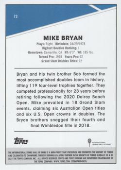 2021 Topps Chrome - Clay Court #73 Mike Bryan Back