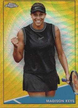 2021 Topps Chrome - Gold Wave #34 Madison Keys Front