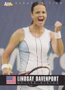 2005 Ace Authentic Debut Edition #28 Lindsay Davenport Front