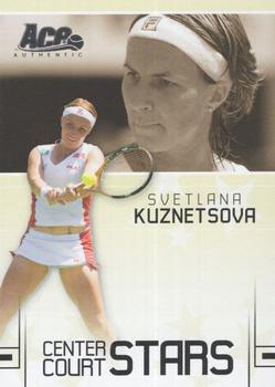 2006 Ace Authentic Grand Slam - Center Court Stars #CC-19 Svetlana Kuznetsova Front