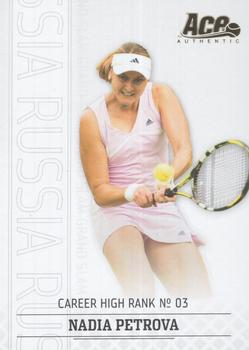 2006 Ace Authentic Grand Slam - Gold #16 Nadia Petrova Front