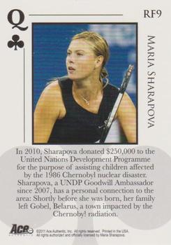 2011 Ace Authentic Match Point 2 - Royal Flush #RF9 Maria Sharapova Back