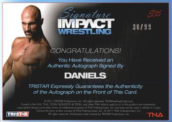 2011 TriStar Signature Impact - Silver Autographs #S35 Christopher Daniels Back