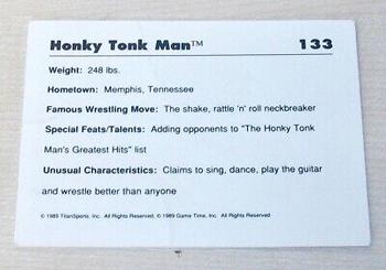 1989 Classic WWF #133 Honky Tonk Man Back
