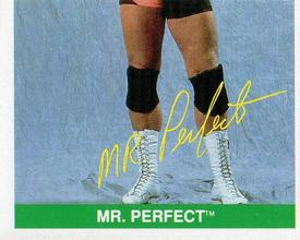 1990 Merlin WWF Superstars Stickers #36 Mr Perfect Puzzle Front