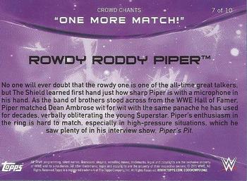 2015 Topps WWE - Crowd Chants: One More Match! #7 Rowdy Roddy Piper Back