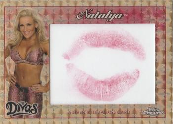 2015 Topps Chrome WWE - Diva Kiss Autographs SuperFractor #NNO Natalya Front