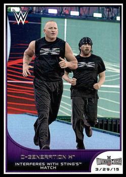 2016 Topps WWE Road to Wrestlemania #10 D-Generation X Front