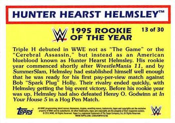 2015 Topps WWE Heritage - Rookie of the Year #13 Hunter Hearst Helmsley Back